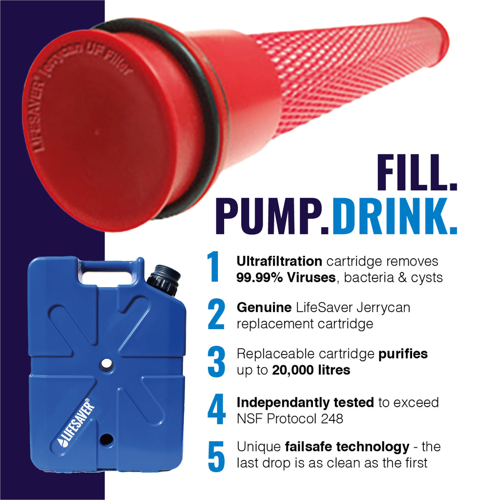 Cartuccia di ricambio della LifeSaver Jerrycan