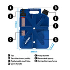 Annotated graphic of a LifeSaver jerrycan
