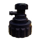 Black Jerrycan tap on a white background