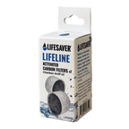 Lifesaver Lifeline Activated Carbon Filters packaging on a white background